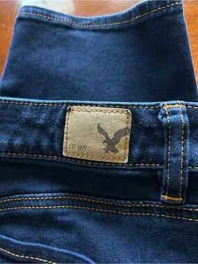 American Eagle Outfitters Women’s Dark Blue Hi Rise Jeggings Crop Size 18 R